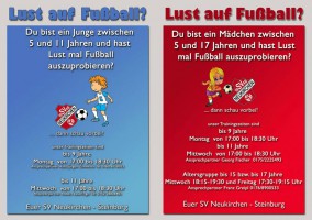 flyer junds und mädchen